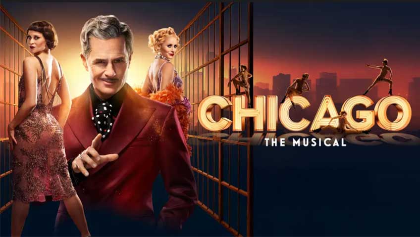 Musicalen Chicago under en teaterresa till Oscarsteatern i Stockholm.