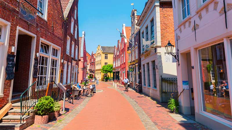 Langeoog ö i Nordsjön – ostfrisisk ö med sandstrand och UNESCO skyddat tidvattenslandskap